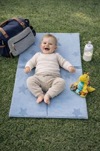 Katlanabilir Alt Değiştirme ve Bebek Bakım Matı 70×50 cm | Taşınabilir, Su Geçirmez, Hijyenik, Silinebilir (Yerli Üretim)