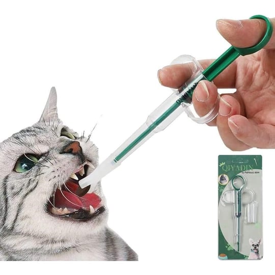 Kedi İlaç Atıcı Evcil Hayvan Piller Tabancası Köpek İlaç Atıcı Kedi Tablet Yumuşak Uçlu Şırınga Evcil Hayvan Tıbbi Besleme Dağıtıcı Aracı Küçük Hayvanlar için