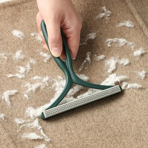 Kedi Köpek Tüy Toplayıcı Çift Taraflı Pamuk Tiftiği ve Tüy Toplama Fırçası (Turuncu)