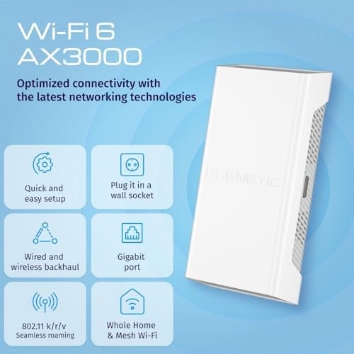 Keenetic Buddy 6 SE AX3000 Menzil Genişletici Wi-Fi Mesh Repeater Range Extender Access Point KN-4410