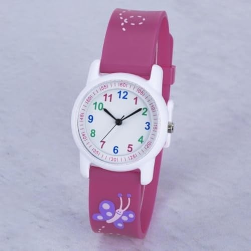 Kelebek Motifli Analog 6-13 Yaş Çocuk Kol Saati ST-303956