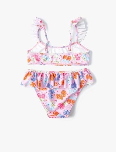 Kelebekli Bikini Seti 2 Parça Fırfırlı Çapraz Askılı