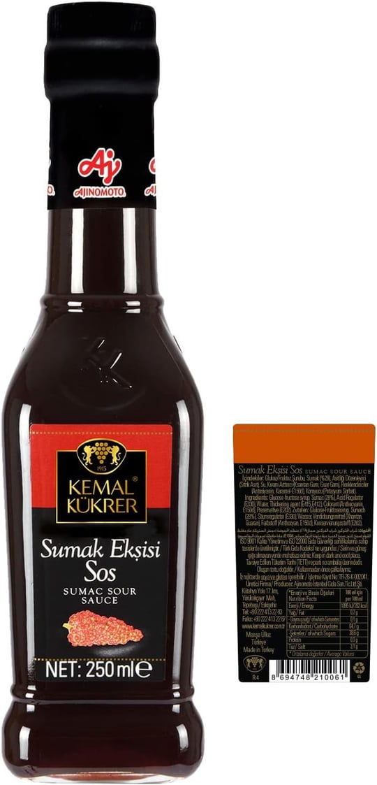 Kemal Kükrer Sumak Ekşisi Sos 250 ml
