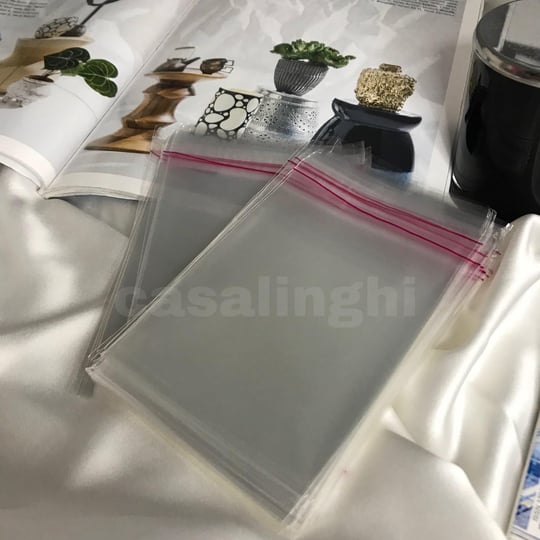 Kendinden Yapışkanlı Jelatin Poşet Bantlı Şeffaf Opp Torba Paket 10x15 cm (Kapak Payı Dahil) - 50 Adet