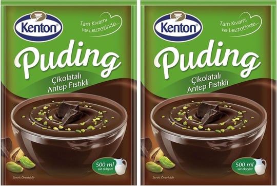 Kenton Puding Çikolatalı Antep Fıstıklı 100 G 4lü paket