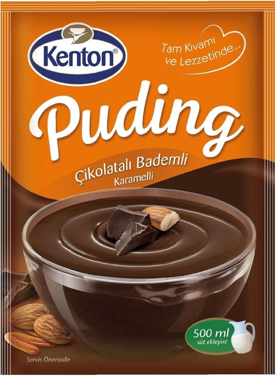 Kenton Puding Çikolatalı Bademli Karamelli 100 G