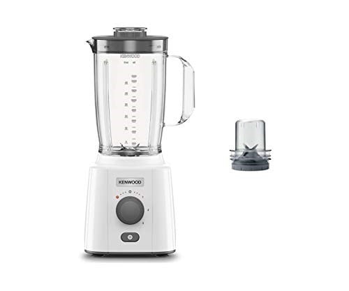 Kenwood Buz Kırma Fonksiyonlu Power Blender BLP41.C0WH - 650 Watt Motor, 1,5 Litre Kapasite, Öğütücü Hazne, 3 Kademeli Hız Ayarı