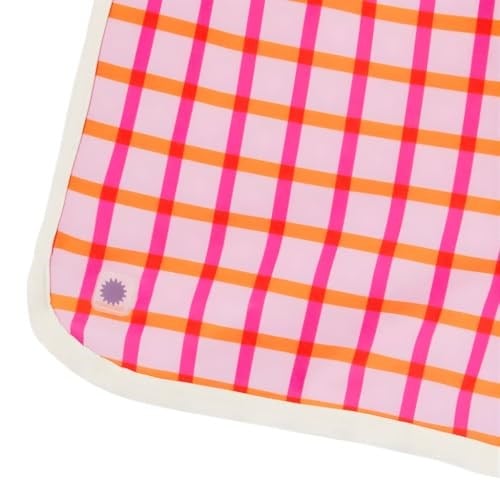 Kietla Tartan Red UPF50+, UV Korumalı ve Sensörlü, Turuncu ve Pembe Renkli, Hızlı Kuruyan Deniz ve Havuz Çocuk Yüzme Şortu - Seçenekler: 2-4 Yıl, 4-6 Yıl, 6-8 Yıl