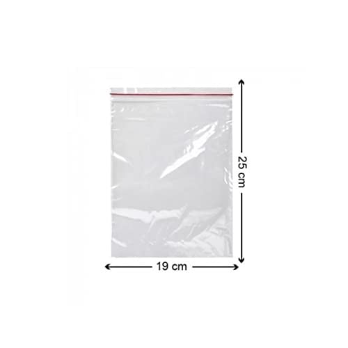 Kilitli Torba 19x25 Cm 50li Kilitli Buzdolabı Poşeti Şeffaf Naylon Torba Kilitli Saklama Poşeti