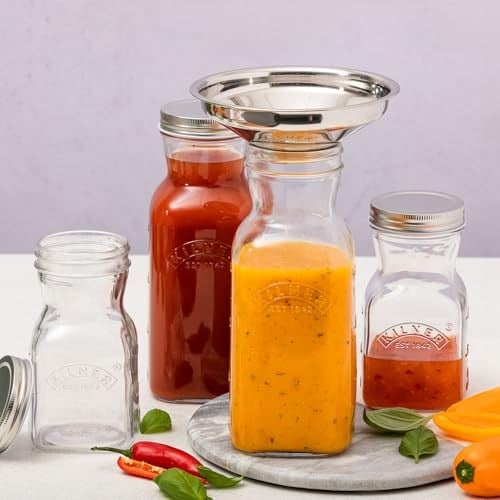 Kilner Sosluk veya meyve suyu için cam şişe, 1 litre kapasite