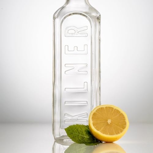KILNER Ütü şişesi 600 ml | Yağ, meyve suyu ve şurubu muhafaza etmek ve muhafaza etmek için | Silikon conta sayesinde sızdırmaz | Doldurma göstergeli şişe | Şişe kıskaç kilit