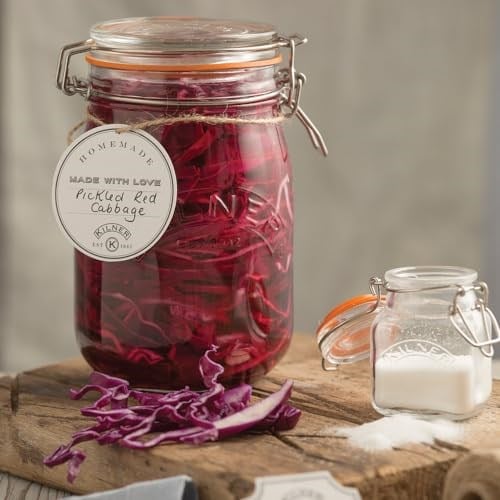 KILNER Yuvarlak kilitli cam, 2 litre - Seçenekler: 0.35 Litre, 1,5 Liter, 2 Liter, tek beden, Set of 3 0.5L