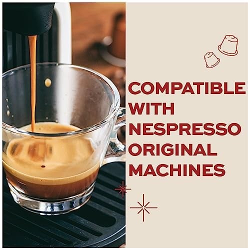 Kimbo Espresso Ristretto Espresso Alüminyum Kapsüller | Koyu Kızartma | Nespresso Uyumlu | Pürüzsüz ve Zengin İtalyan Espresso |10 Adet