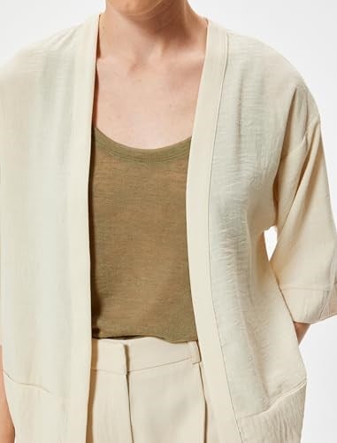 Kimono 3/4 Geniş Kol Bol Kalıp