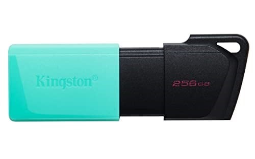 Kingston DataTraveler Exodia M DTXM/256 GB USB 3.2 Gen 1 - Çeşitli Renklerde Hareketli Kapak, Siyah - Seçenekler: 256 GB, 2x64GB, 64gb