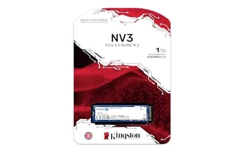 Kingston NV3 1TB PCI-Express 4.0 M.2 6000/4000 Mb/s SSD Bellek SNV3S/1000G