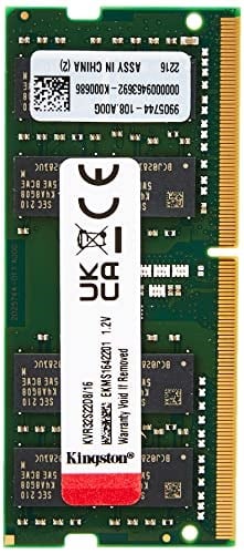 Kingston ValueRAM 16GB 3200MHz DDR4 NonECC CL22 SODIMM 1.2V KVR32S22D8/16 Dizüstü Bilgisayar Belleği - Seçenekler: 2GB 1.5V, 4GB, 4GB 1.5V, 8GB, 8GB 1Rx8, 8GB 1Rx16, 8GB 1.5V...