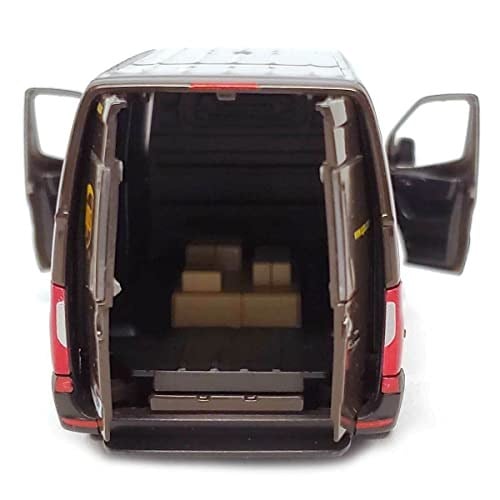 KiNSMART Mercedes-Benz Sprinter UPS Sürümü Teslimat Van 1:48 Ölçekli 5 inç