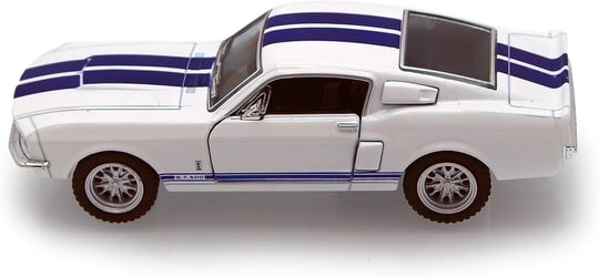 Kinsmart (White) - Scale 1/38 1967 Ford Shelby Mustang GT-500 diecast car White