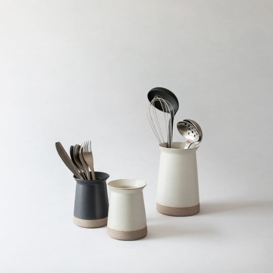 Kinto Ceramic Lab Çatal Bıçak Düzenleyici 6 cm Beyaz