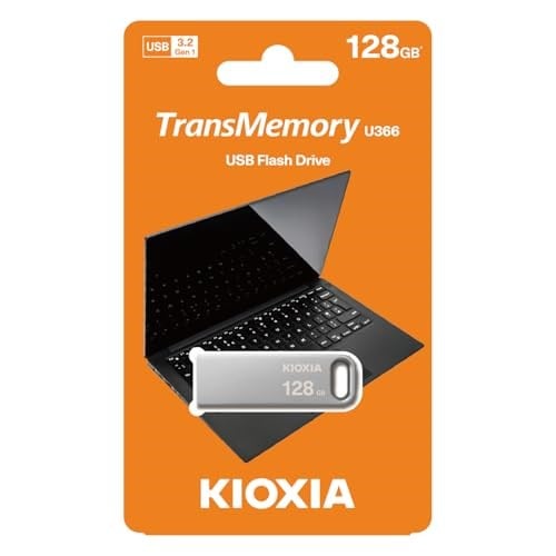 KIOXIA TransMemory U366 128GB USB Bellek – USB 3.2 Gen 1, Metal - Seçenekler: 64GB, 128GB