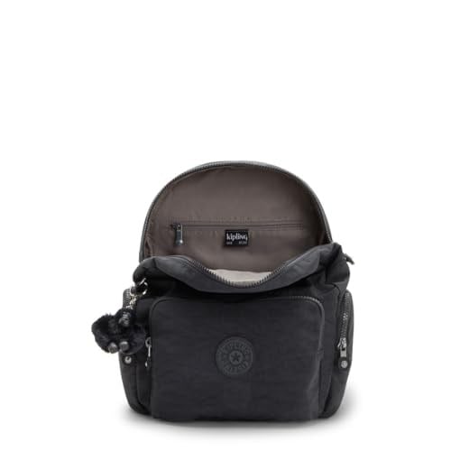 Kipling City Zip S Black Noir Sırt Çantası KI3523 Siyah, Tek Ebat, KI3523P39, SİYAH, kadın