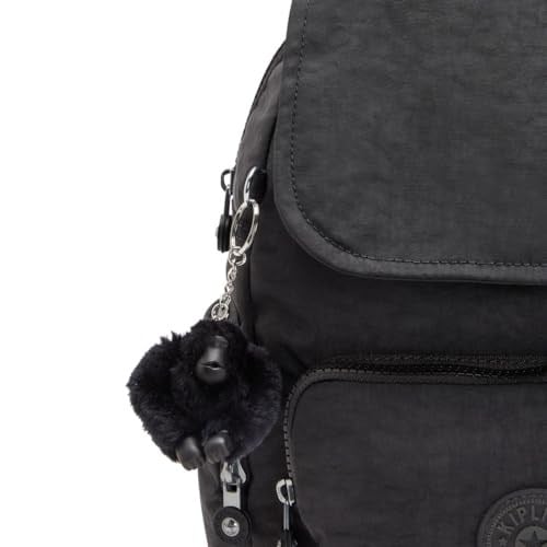 Kipling City Zip S Black Noir Sırt Çantası KI3523 Siyah, Tek Ebat, KI3523P39, SİYAH, kadın