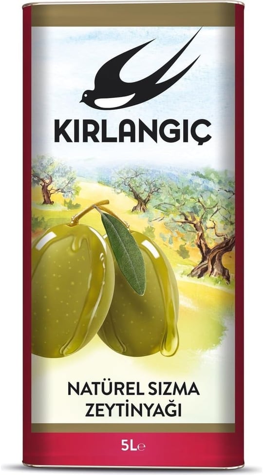 Kırlangıç Natural Sızma Zeytinyağı 5 lt Teneke