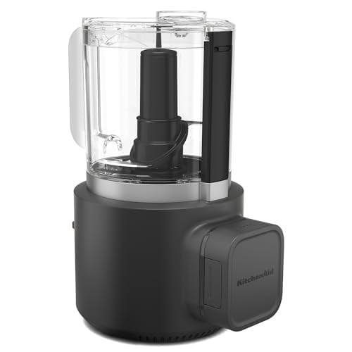 KitchenAid Go 5KFCR531BM Kablosuz Mutfak Robotu Bataryalı Siyah