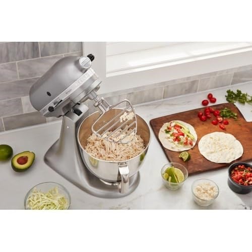 KitchenAid İnce fırın mikseri, orta büyüklükteki mutfak makineleri için, eğilebilir motor kafalı – Paslanmaz çelik 5KSMPB5SS