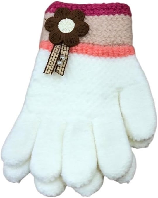 Kitti 3-6 Yaş Kız Çocuk Örme Eldiven K25220-02