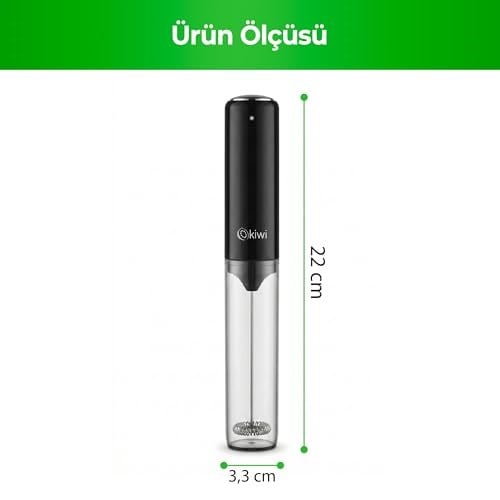 Kiwi KCW-1224 Şarjlı Kablosuz Mini Mikser – Tek Bardaklık Ayran, Kahve ve Yumurta Çırpıcı, Kapaklı Type-C Güçlü Süt Köpürtücü
