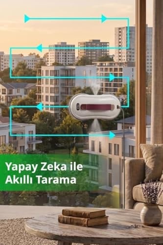 Kiwi KWC-7131 Pencere Temizleme Robotu | Otomatik Emiş & Çift Mop & Uzaktan Kumanda