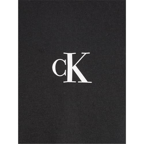Kız Çocuk Ck Logo Boxy T-Shirt - Siyah