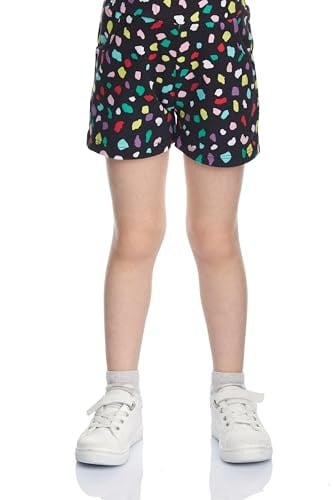 Kız Çocuk Cutouts Shape Desen Cepli Şort