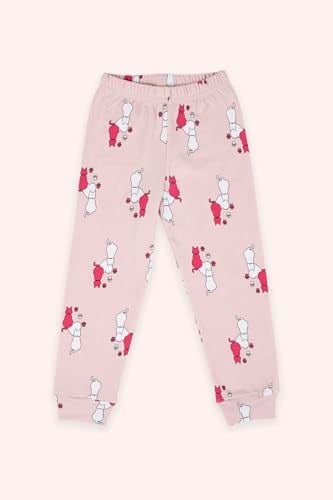 Kız Çocuk Desenli Pembe Pijama Takımı 3 Yaş (98 cm)