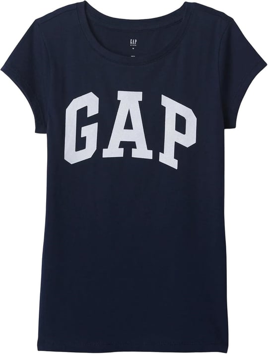 Kız Çocuk Gap Logo T-Shirt Lacivert