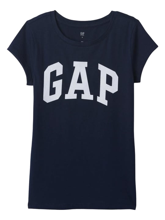 Kız Çocuk Gap Logo T-Shirt Lacivert