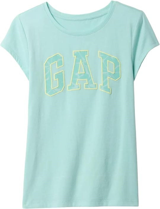 Kız Çocuk Gap Logo T-Shirt Su Yeşili