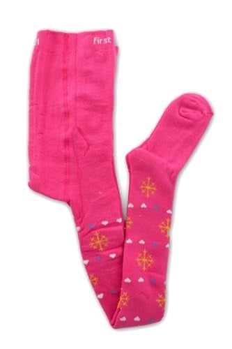 Kız Çocuk Kışlık Külotlu Çorap Havlu Kar Desenli 11-12 Yaş Frst
