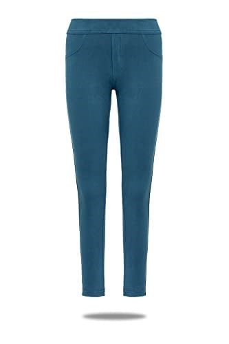 KIZ ÇOCUK PAMUKLU NORMAL BEL JEAN PANTOLON LİKRALI RENKLİ TAYT - 354-1