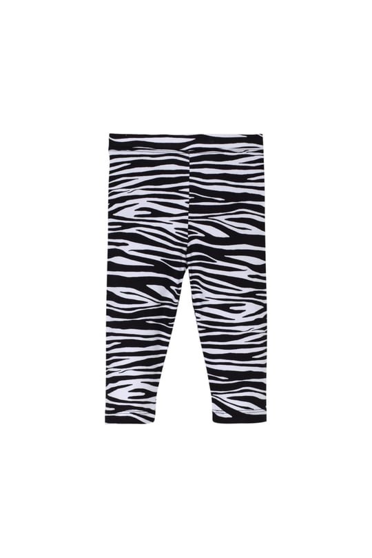 Kız Çocuk Zebra Desen Kapri