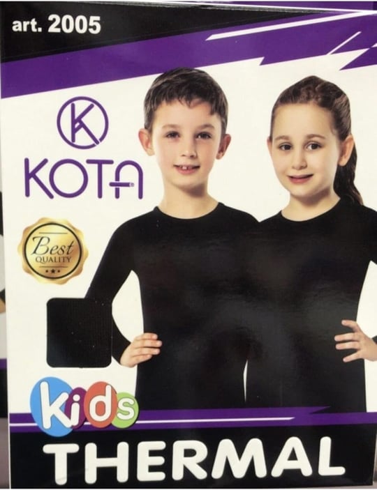 Kız-Erkek Çocuk Termal Üst Uzun Kollu, Siyah Termal Üst Uzun Kollu - Seçenekler: 13-14 Yıl, 11-12 Yıl, 9-10 Yıl, 5-6 Yıl, 7-8 Yıl, 3-4 Yıl