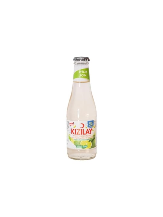 Kızılay Misket Limonlu ve Nane Aromalı Maden Suyu, 200 ml x 24 Adet