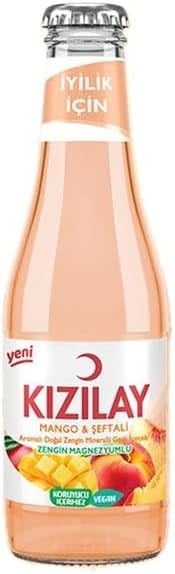 Kızılay Şeftali Mango Aromalı Maden Suyu 6x200 ml