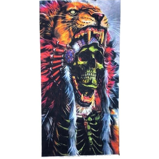 Kızılderili Kuru Kafa Temalı Buff Boyunluk Bandana No:159