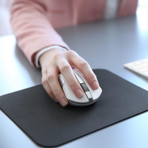 Klasse Classic Mouse Pad, 29x24 ve 24x20 cm Ofis Tipi, Küçük ve Orta Boy, Kaymaz Taban, Pürüzsüz Yüzey, Baskısız Tip Masa Koruyucu, Ergonomik Mouse Ped (Küçük Boy 24x20 cm)