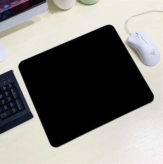 Klasse Classic Mouse Pad, 29x24 ve 24x20 cm Ofis Tipi, Küçük ve Orta Boy, Kaymaz Taban, Pürüzsüz Yüzey, Baskısız Tip Masa Koruyucu, Ergonomik Mouse Ped (Küçük Boy 24x20 cm)