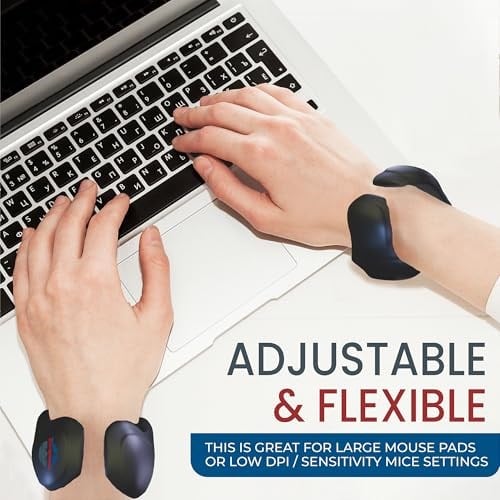 Klavye, Mouse pad, Dizüstü Bilgisayar ve PC Çalışması veya Oyuncu Desteği için Giyilebilir Oyun Bilek Desteği (SİYAH, S-M)