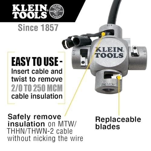 Klein Tools 21051 Büyük Kablo Sıyırıcı (2/0-250 MCM)